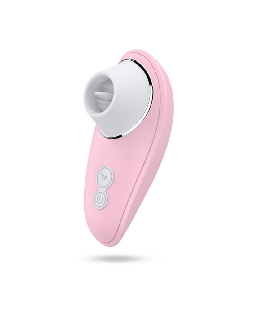 Vibromasseur rose à langue vibrante pour cunnilingus 
